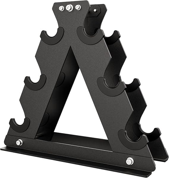 AKYEN Dumbbell Rack Stand Only, Weight Rack for Dumbbells Compact A-Frame Home Gym Space Saver (150/480/570/800 LBS Weight Capacity, 2022 New Version)